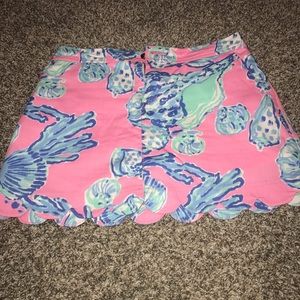 Lilly Pulitzer Collette Skort Size 6 Barefoot Princess